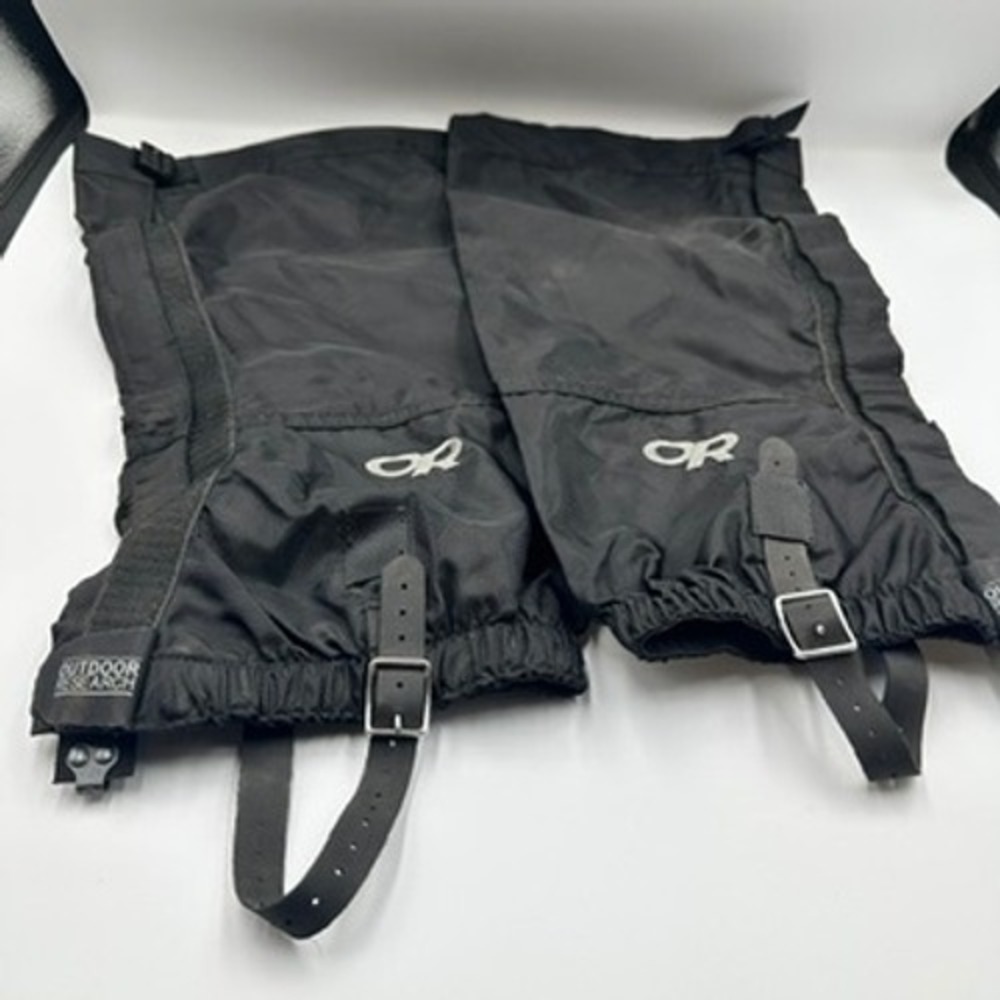 Outdoor Research Rocky Mountain High Gaiters Black Women Sz L Hiking Gear Trek